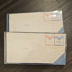 4 Sets BRAND NEW Gender Reveal Invitation Cards